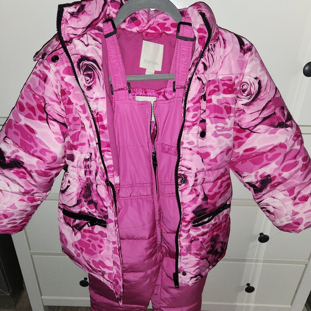 Diesel Weatherproof Kids Pink Snow Bib & Jacket Set